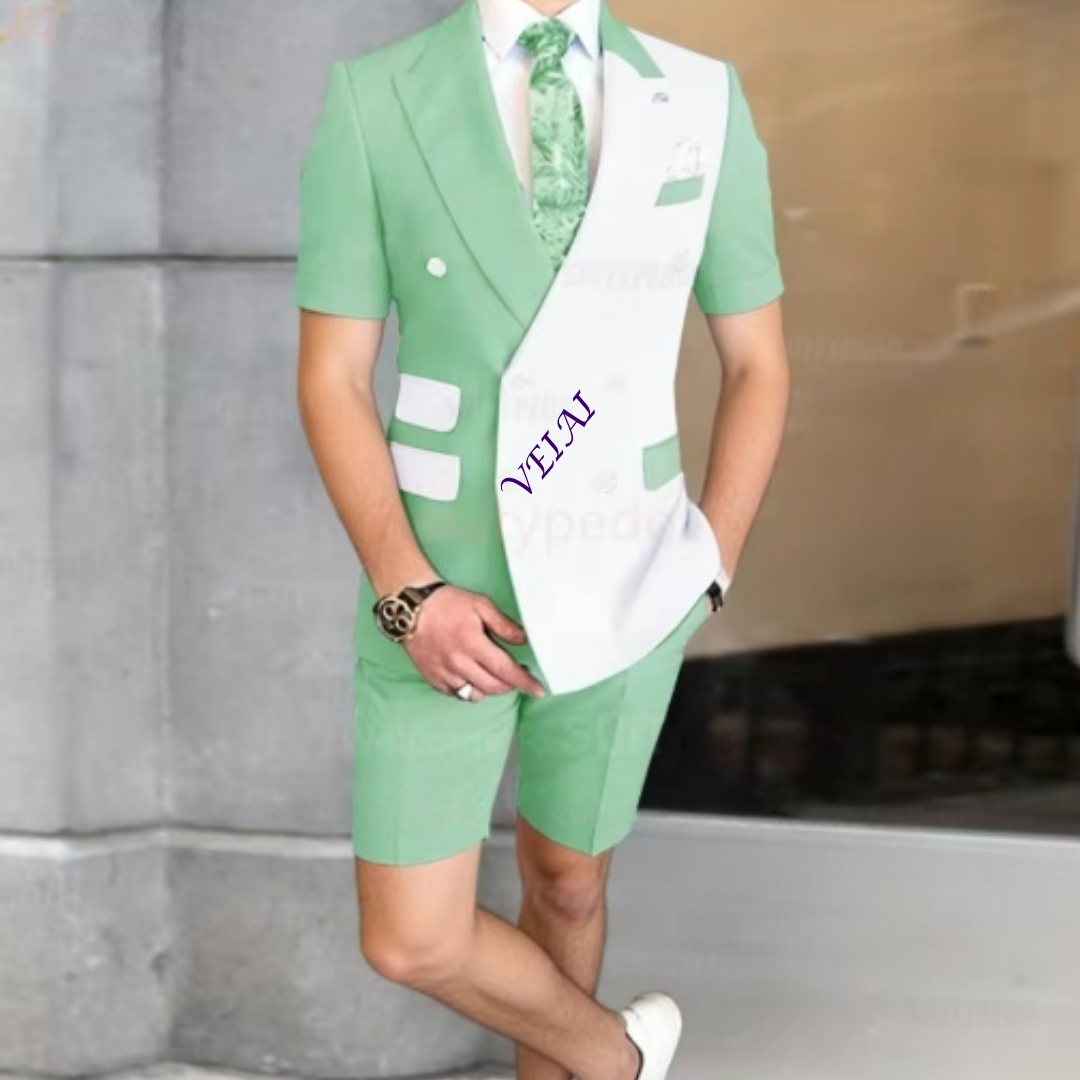 Men Formal Wear For Wedding - Yazlık Erkek 2 Parçalı Günlük Takım