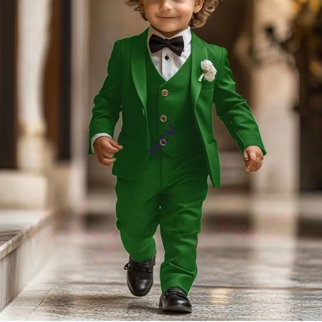 Mens Formal - 3 Parçalı Erkek Çocuk Smokin Takım