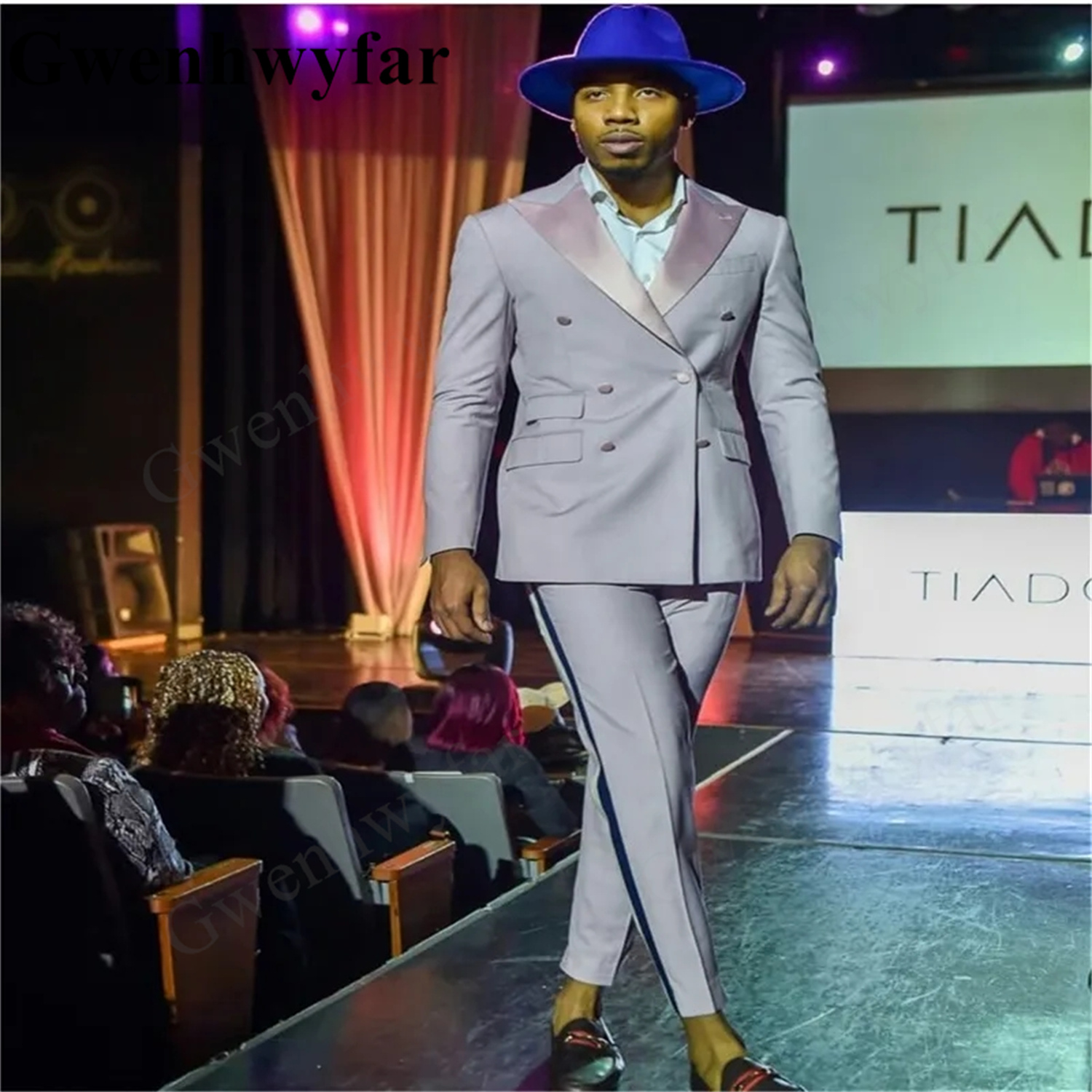 Men Formal Wear Pants - Gwenhwyfar Yeni Açık Pembe erkek Takım