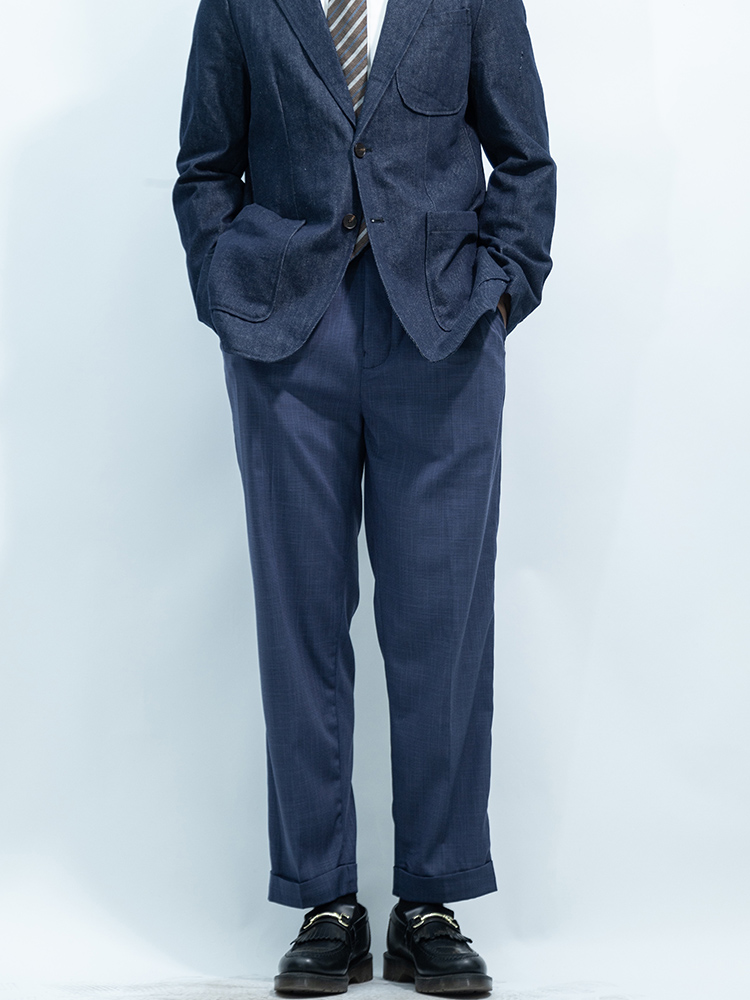 Men Formal Wear Pants - POT&CRAFTSMAN Dört mevsim Hollywood bel günlük