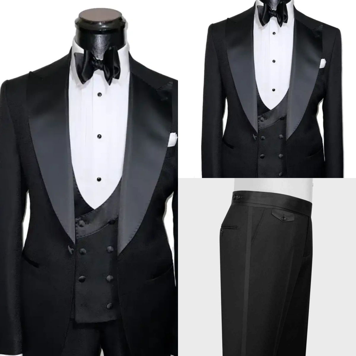 Men'S Formal Evening Wear - Resmi Düğün Smokinleri Sivri Yaka 3
