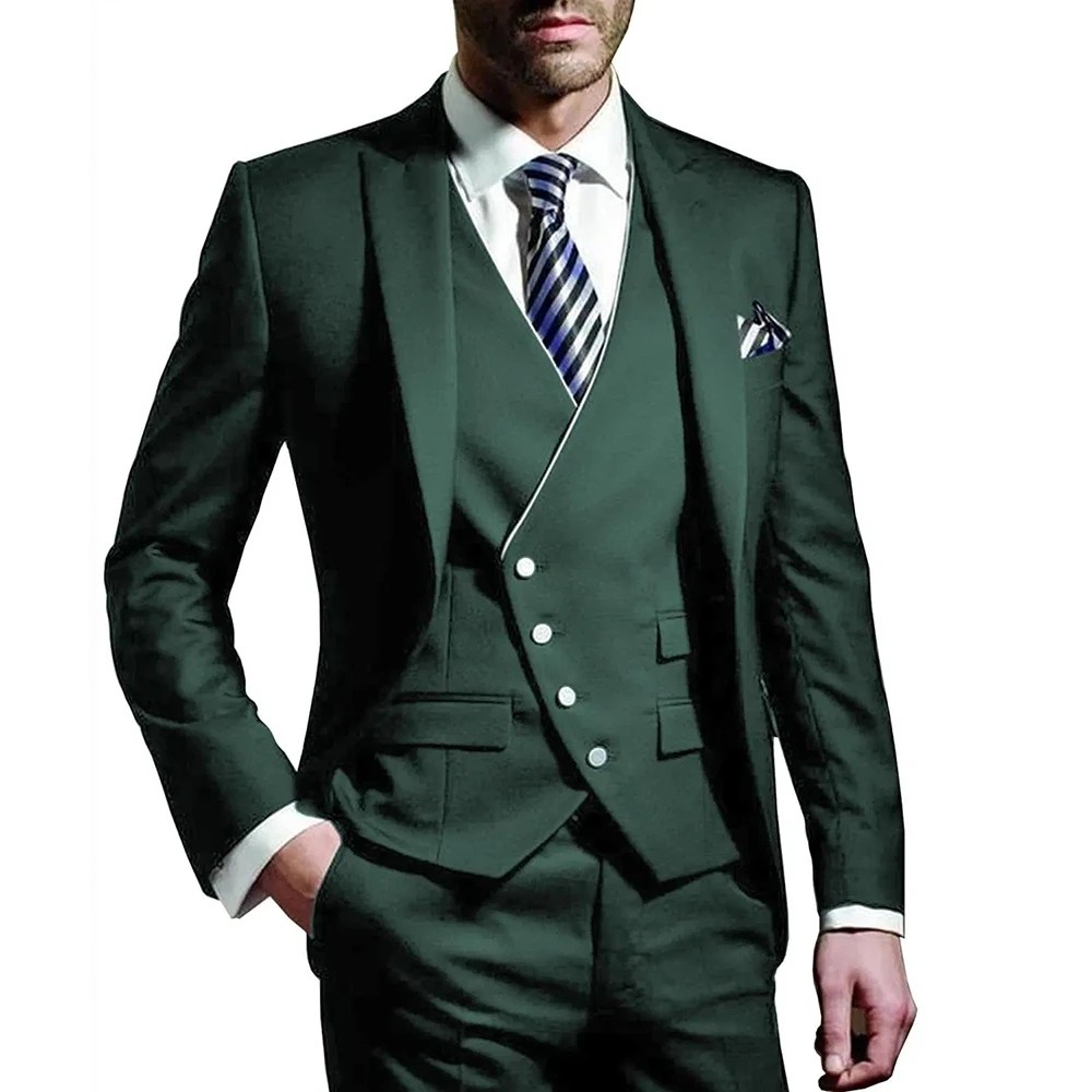 Men'S Formal Evening Wear - Erkek Takım Elbise Ordu Yeşil 3
