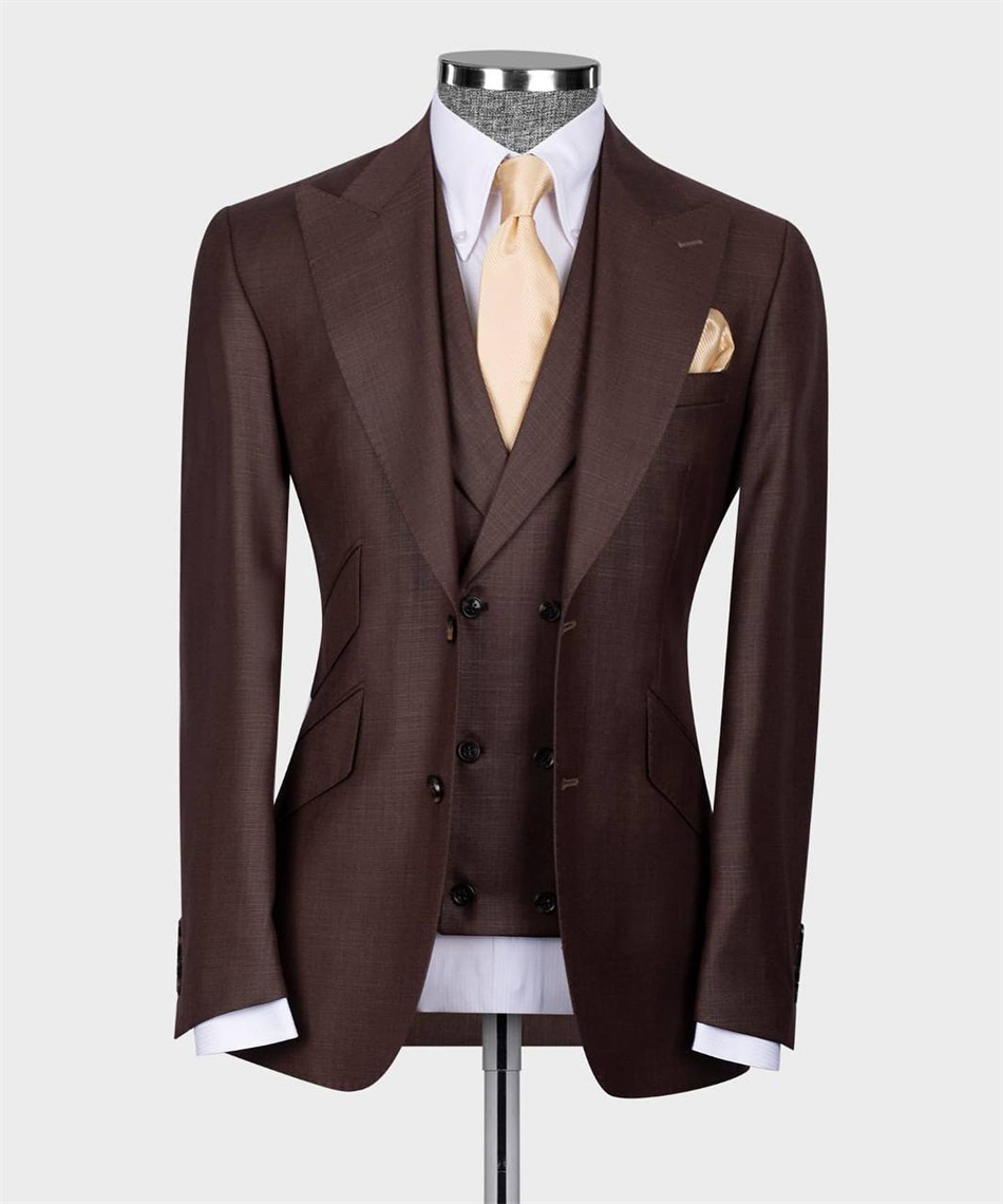 Men Formal Wear Pants - Özel Tasarım 3 Parça Blazer Yelek