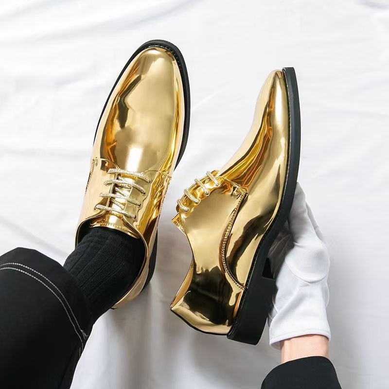 Men'S Formal Party Wear Shoes - Erkekler için Günlük Sivri Burunlu Deri