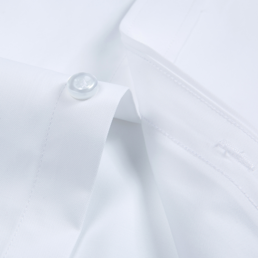 Beyaz Düz Renk Erkek Uzun Koll - Men Formal Office Wear Shirts incelemesi ve fiyatı
