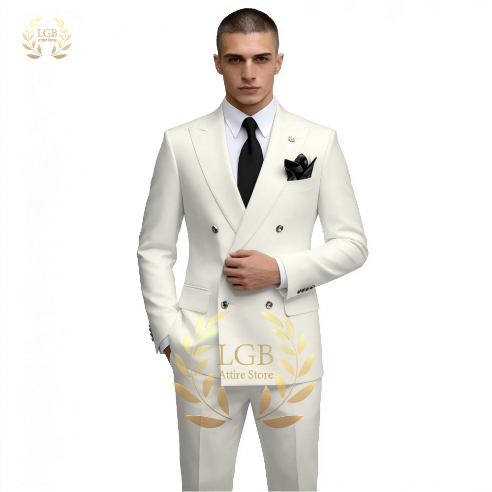 Erkek Beyaz Kruvaze Takım Elbi - Men'S Formal Evening Wear incelemesi ve fiyatı