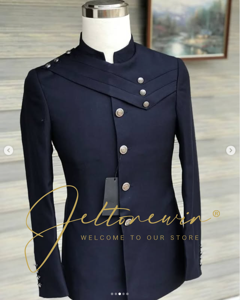 Askeri Tarzı Dik Yaka ve Çapra - Men Formal Wear For Wedding incelemesi ve fiyatı