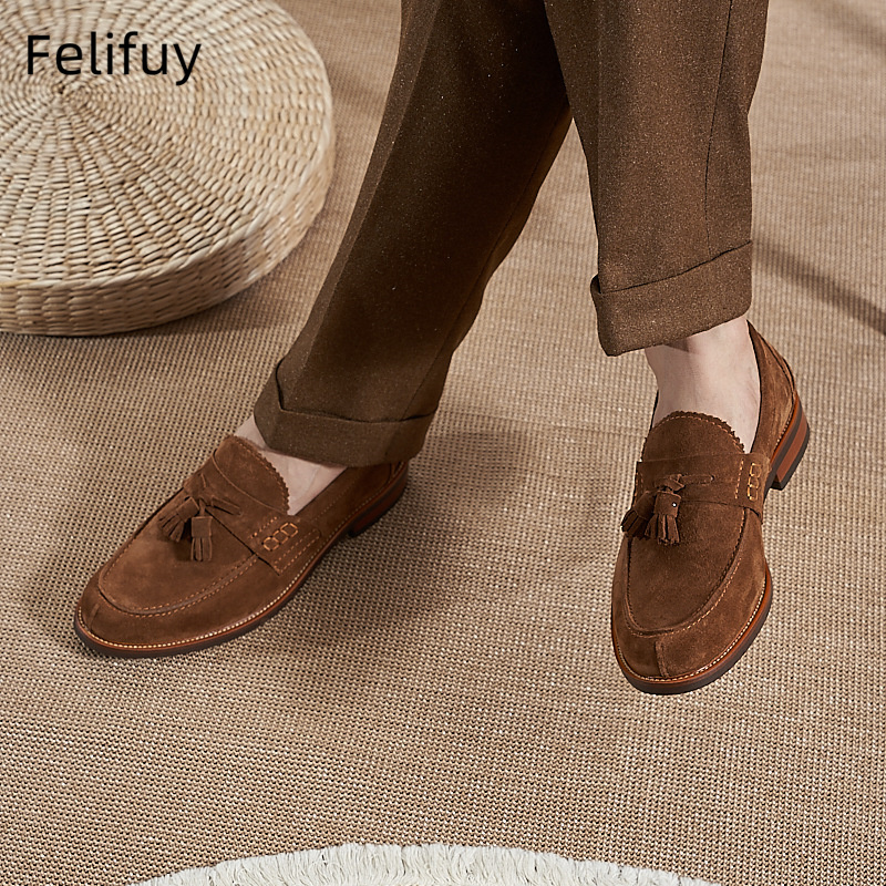 Yeni Kahverengi Erkek Düz Loaf - Men'S Formal Party Wear Shoes incelemesi ve fiyatı