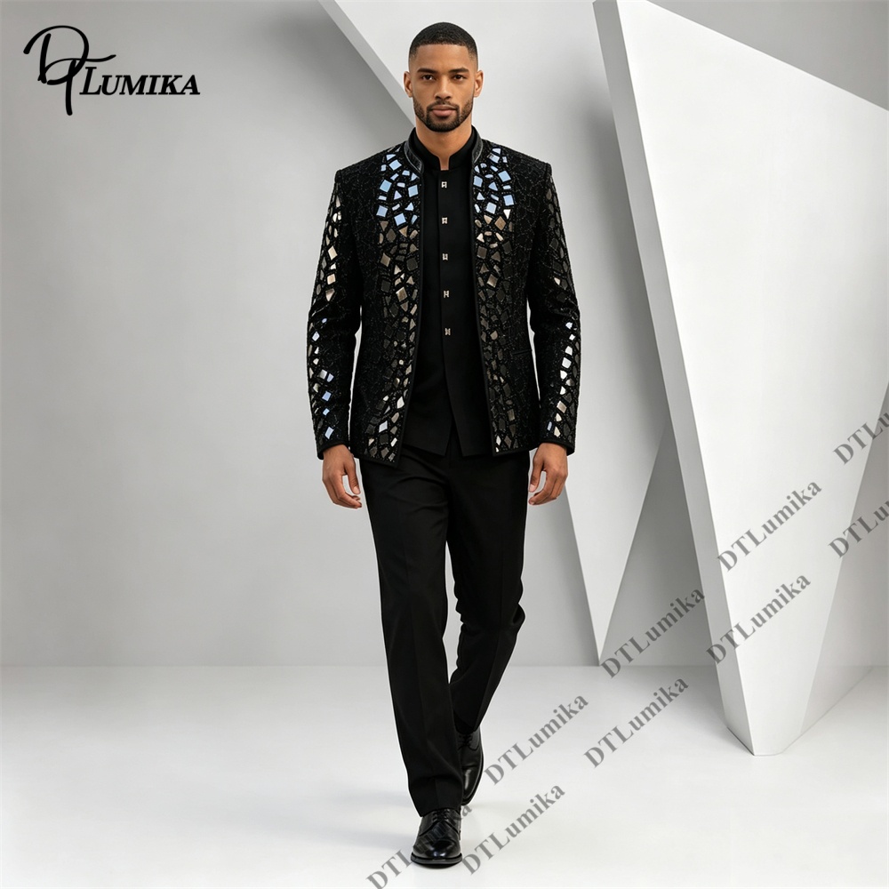 Erkekler Siyah Mandarin Yaka T - Men Formal Wear Pants incelemesi ve fiyatı