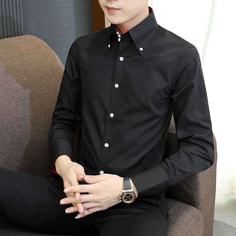 İlkbahar Sonbahar erkek Yöneti - Men Formal Office Wear Shirts incelemesi ve fiyatı