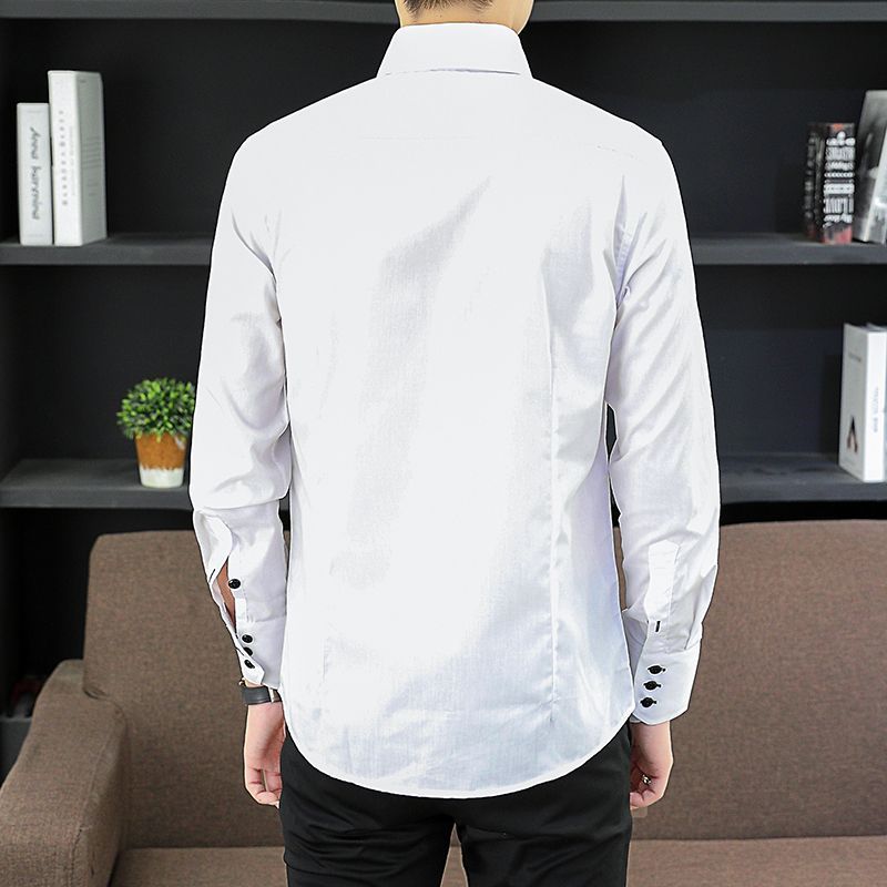 İlkbahar Sonbahar erkek Yöneti - Men Formal Office Wear Shirts incelemesi ve fiyatı