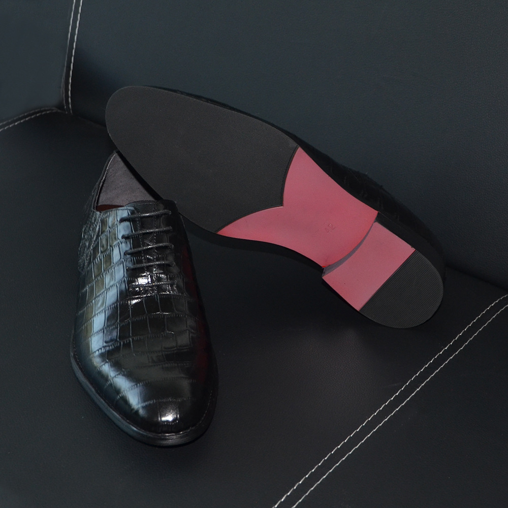 Erkek Siyah Timsah Desenli Der - Men'S Formal Party Wear Shoes incelemesi ve fiyatı