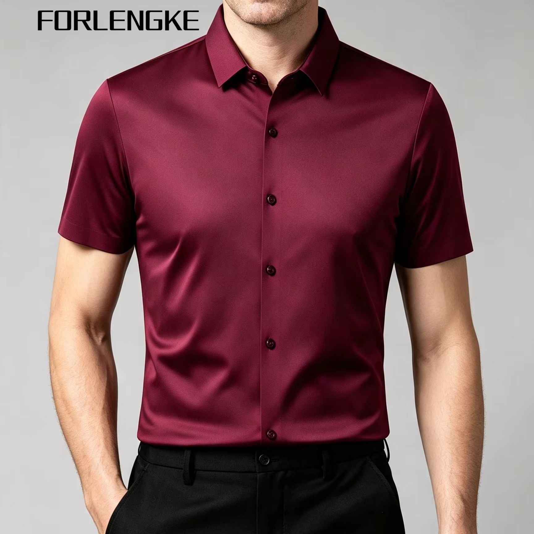 FORLENGKE Erkek İş Gömleği, Ya - Men Formal Office Wear Shirts incelemesi ve fiyatı