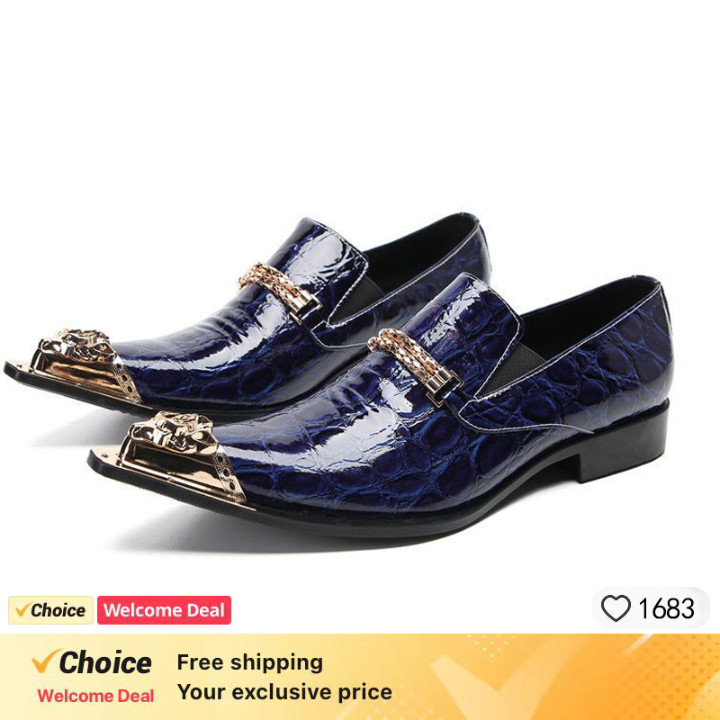 İlkbahar ve Sonbahar Timsah De - Men'S Formal Party Wear Shoes incelemesi ve fiyatı